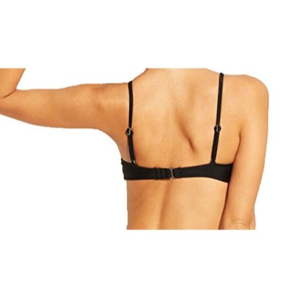 Xhilaration Women's V Wire Underwire Bikini Top - Black - Small - Picture 3 of 3